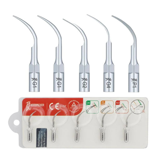 Woodpecker Ultrasonic Scaler Tips – 5‑pack