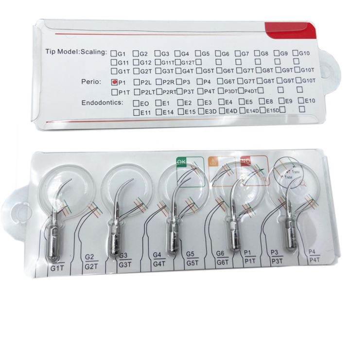 Woodpecker Ultrasonic Scaler Tips – 5‑pack